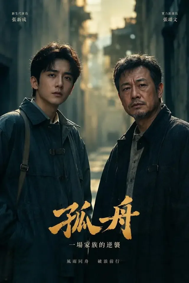 黄豆果短剧《掀桌2以身入局》封面，暗巷中逆光对峙的两位成年男性